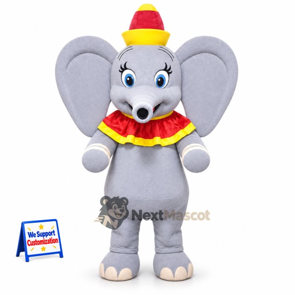 Elephant Mascot Costume - Circus Style for Community Events