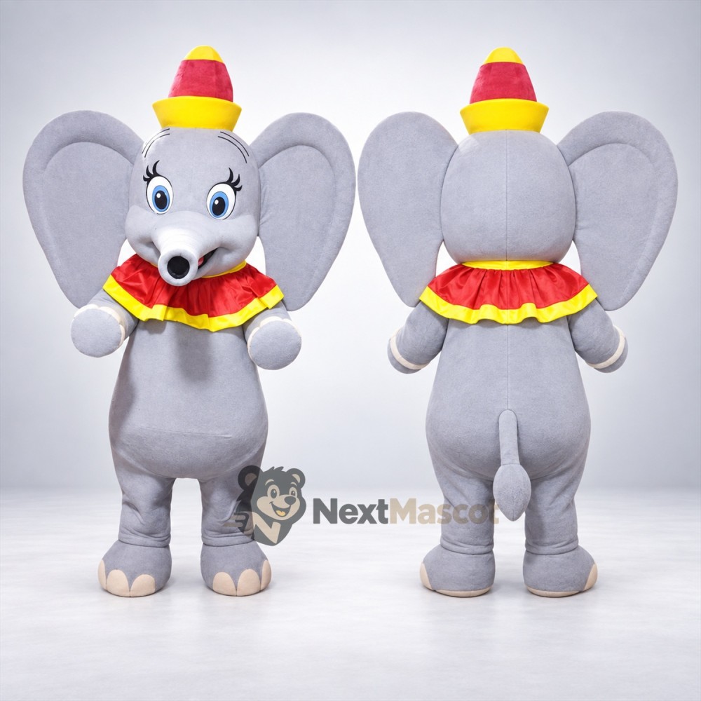 Elephant Mascot Costume - Circus Style for Community Events Elephant Mascot Costume - Circus Style for Community Events