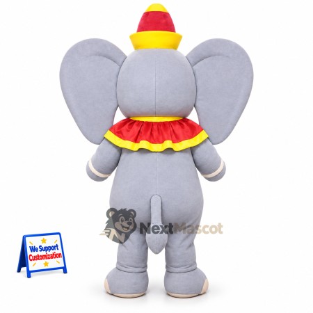 Elephant Mascot Costume - Circus Style for Community Events Elephant Mascot Costume - Circus Style for Community Events
