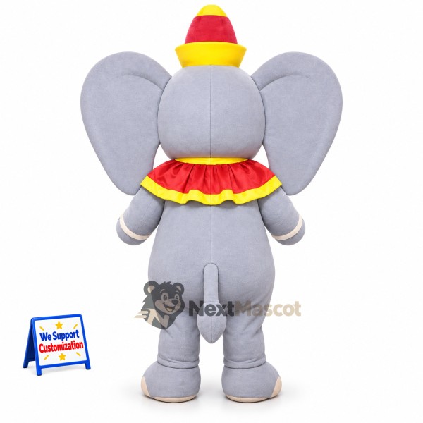 Elephant Mascot Costume - Circus Style for Community Events Elephant Mascot Costume - Circus Style for Community Events
