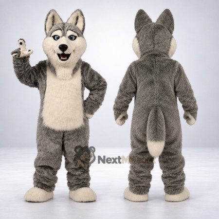 Husky Mascot Costume - Gray for Photo Events Husky Mascot Costume - Gray for Photo Events