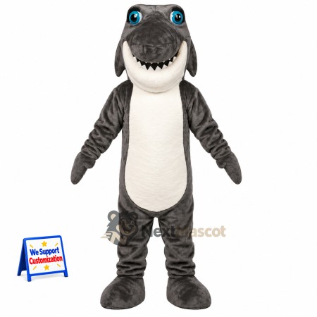 Shark Mascot Costume - Gray for Sports Days Shark Mascot Costume - Gray for Sports Days