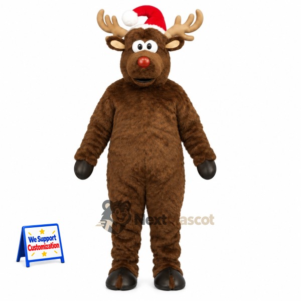 Moose Mascot Costume - Christmas Theme for Christmas Parties