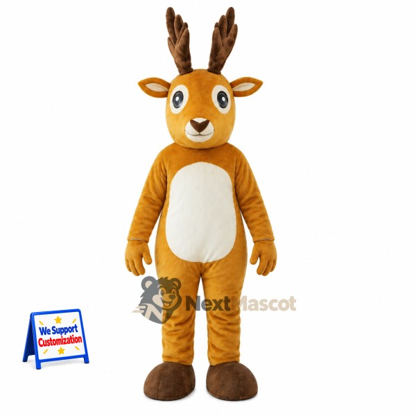 Deer Mascot Costume - Brown for Celebrations