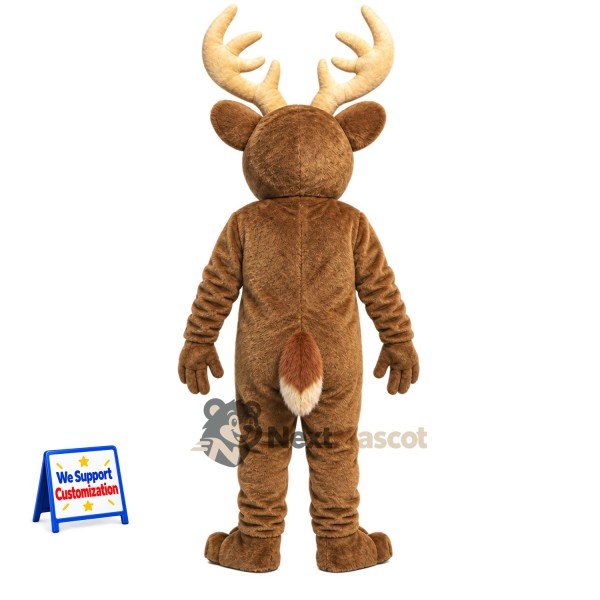 Deer Mascot Costume - Brown for Fan Events Deer Mascot Costume - Brown for Fan Events