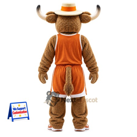 Bull Mascot Costume - Orange Uniform Bull Mascot Costume - Orange Uniform