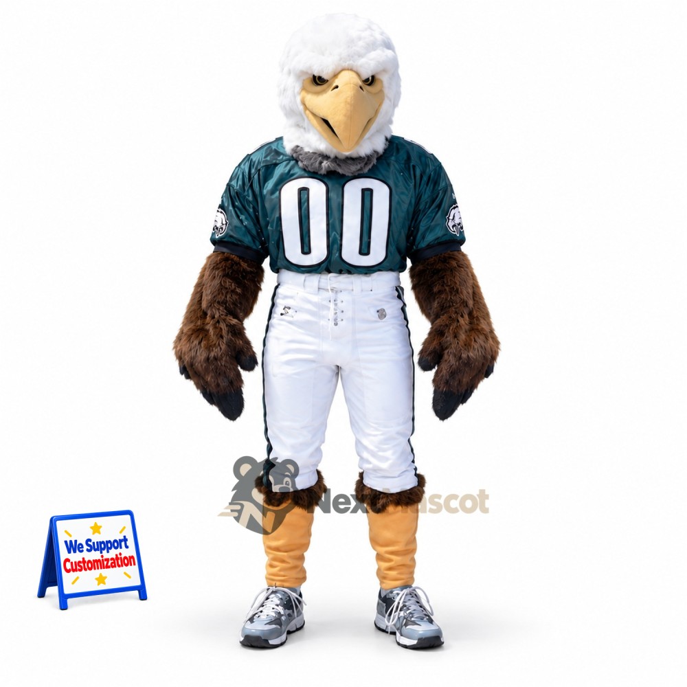 Bald Eagle Mascot Costume - Football Uniform Bald Eagle Mascot Costume - Football Uniform