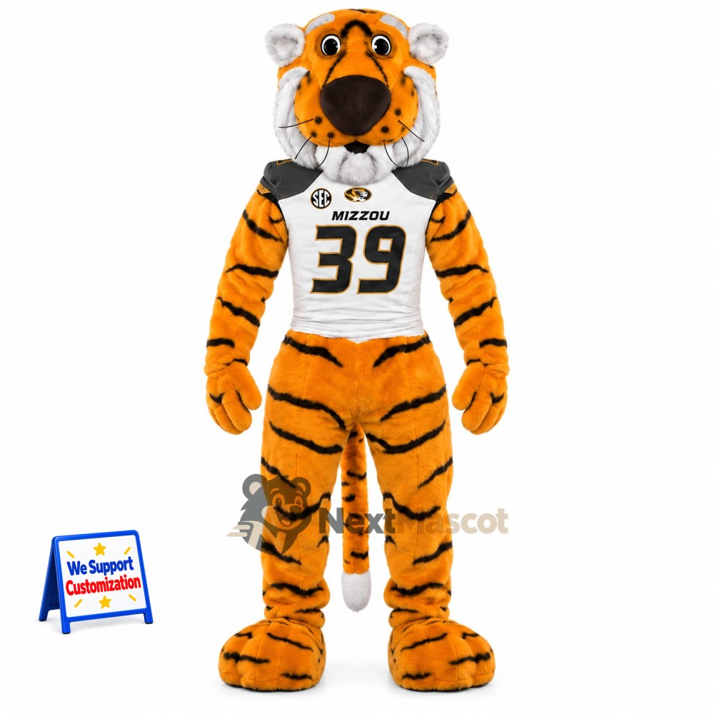 Tiger Mascot Costume - Football Jersey Tiger Mascot Costume - Football Jersey