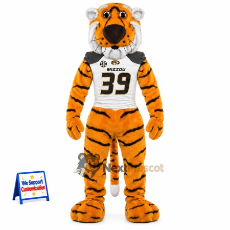 Tiger Mascot Costume - Football Jersey Tiger Mascot Costume - Football Jersey