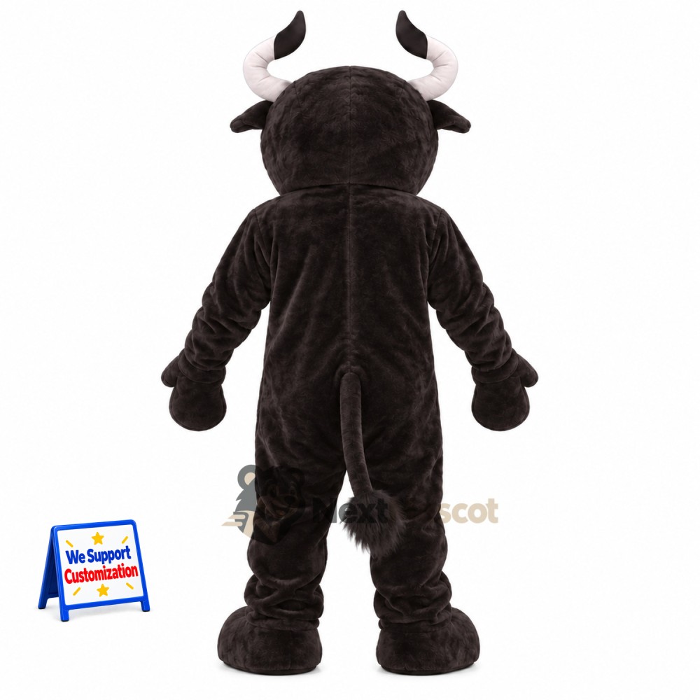 Bull Mascot Costume - Black for School Events Bull Mascot Costume - Black for School Events
