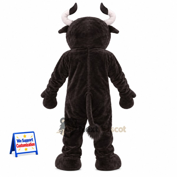 Bull Mascot Costume - Black for School Events Bull Mascot Costume - Black for School Events