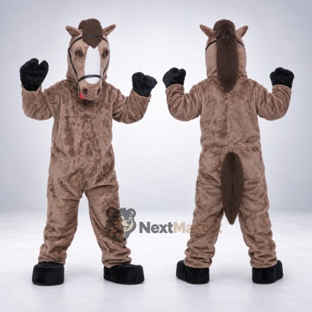 Horse Mascot Costume - Brown for Birthday Parties Horse Mascot Costume - Brown for Birthday Parties