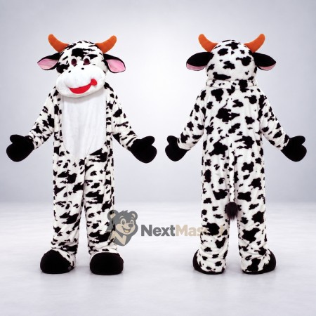 Cow Mascot Costume - Spotted for Town Festivals Cow Mascot Costume - Spotted for Town Festivals
