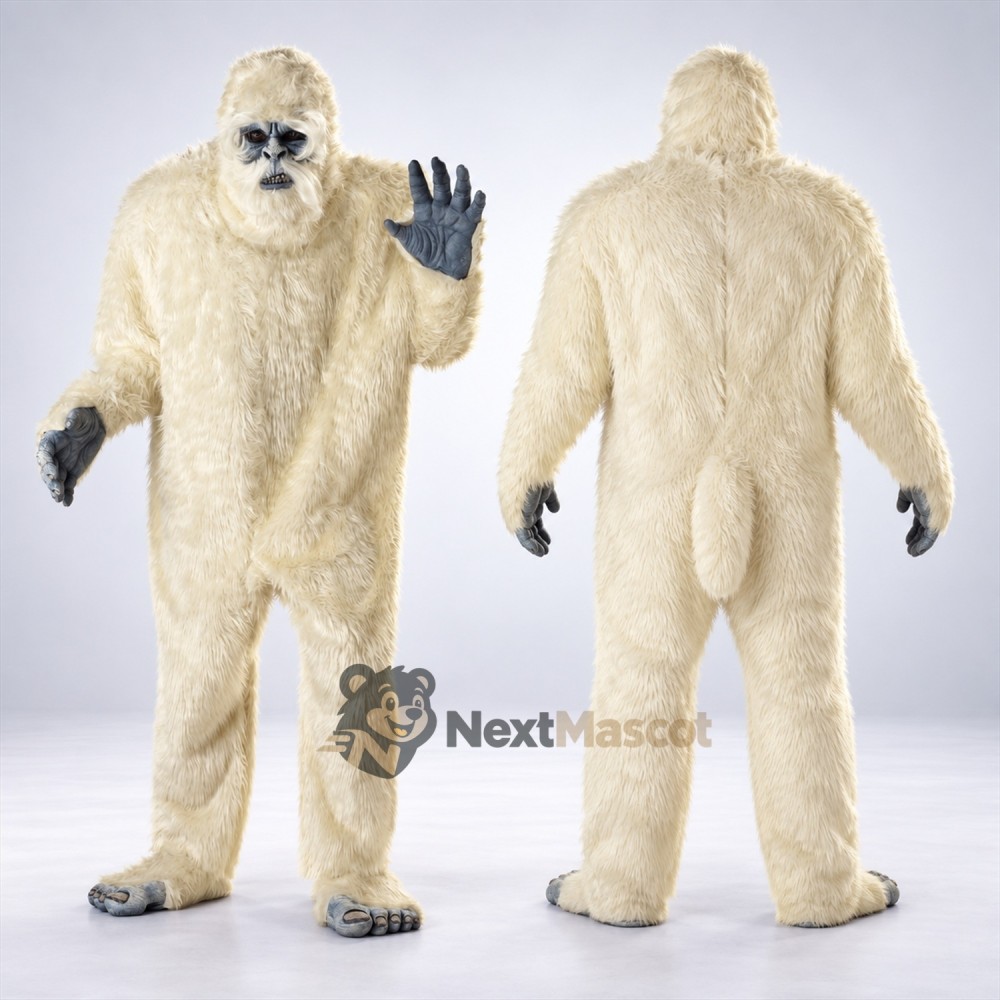 Yeti Mascot Costume - White for Community Events Yeti Mascot Costume - White for Community Events