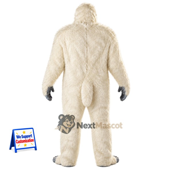 Yeti Mascot Costume - White for Community Events