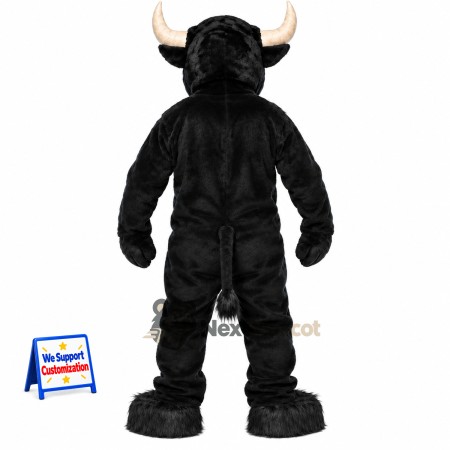 Bull Mascot Costume - Black for Community Events Bull Mascot Costume - Black for Community Events