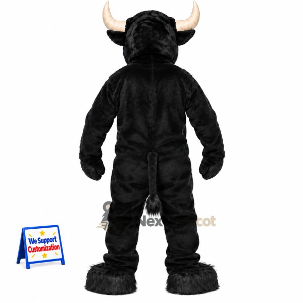 Bull Mascot Costume - Black for Community Events Bull Mascot Costume - Black for Community Events