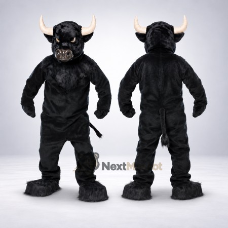 Bull Mascot Costume - Black for Community Events Bull Mascot Costume - Black for Community Events