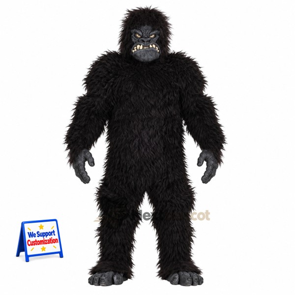 Gorilla Mascot Costume - Black for Fundraisers