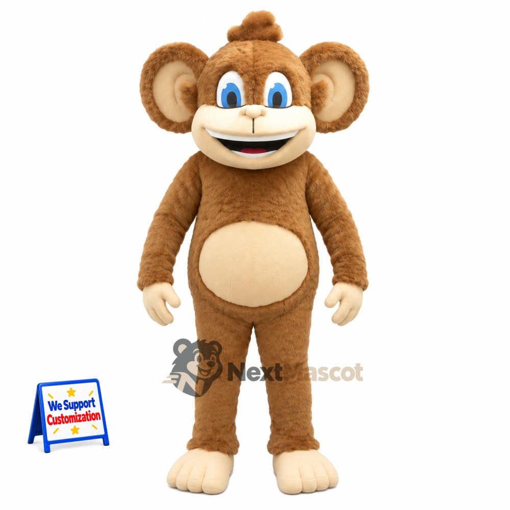 Monkey Mascot Costume - Brown for Carnivals Monkey Mascot Costume - Brown for Carnivals