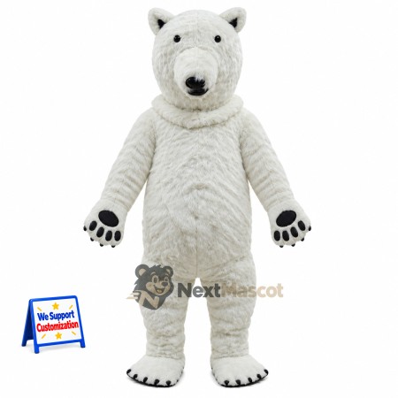 Polar Bear Mascot Costume for Grand Openings