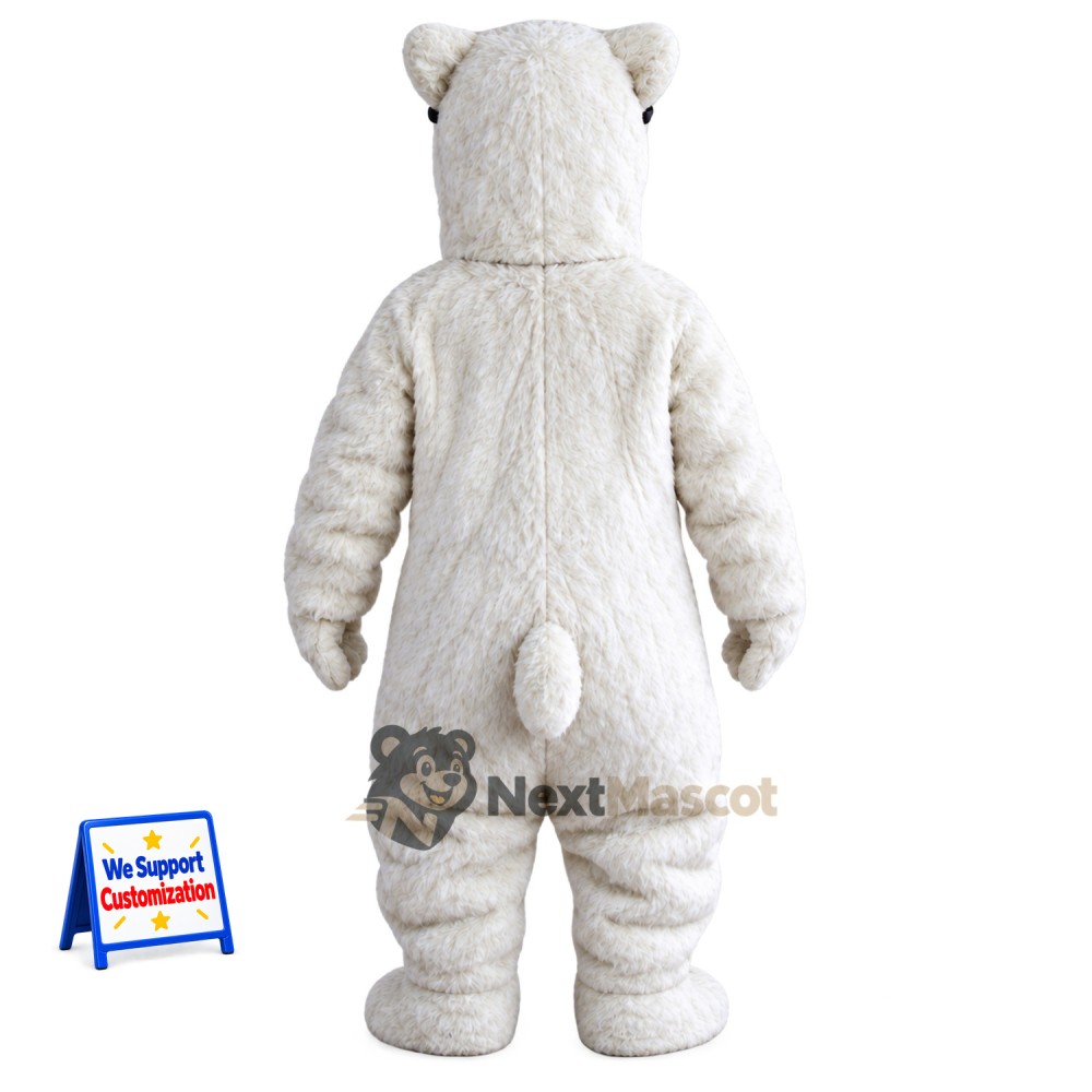 Yeti Mascot Costume - White for Festivals