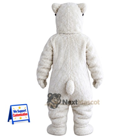 Yeti Mascot Costume - White for Festivals