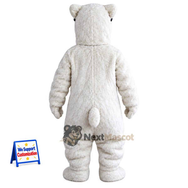 Yeti Mascot Costume - White for Festivals