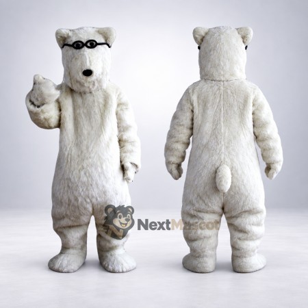 Yeti Mascot Costume - White for Festivals