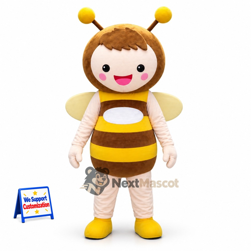 Bee Girl Mascot Costume for Nature Events Bee Girl Mascot Costume for Nature Events
