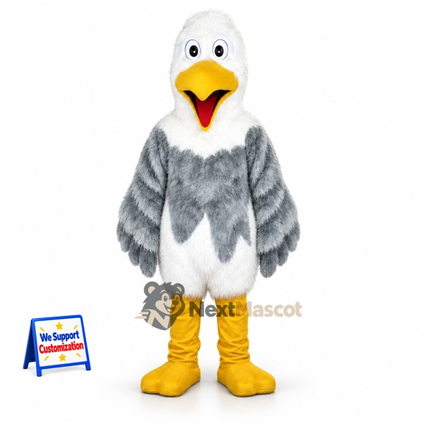Seagull Mascot Costume - Gray
