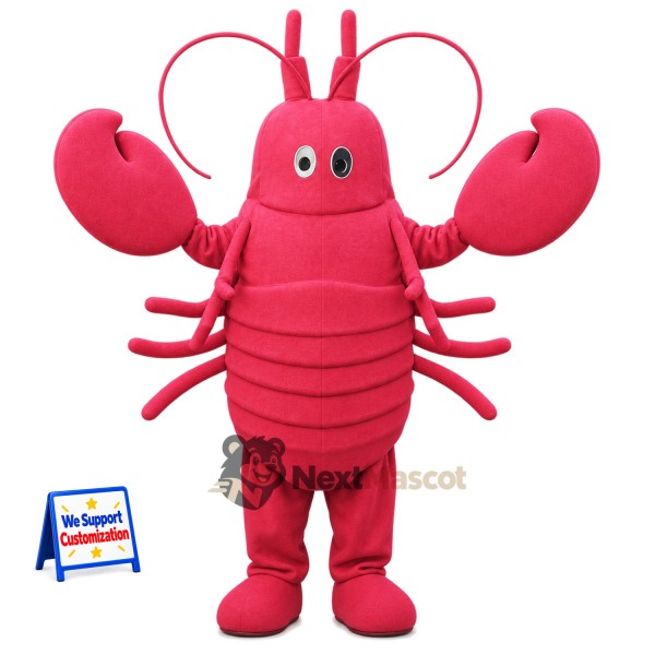 Lobster Mascot Costume - Pink