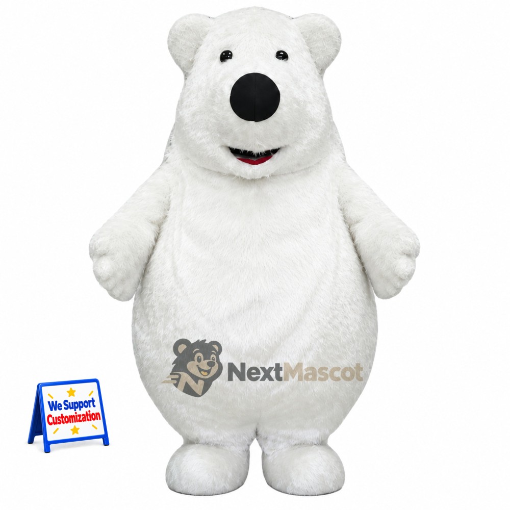Bear Mascot Costume - White for Photo Events Bear Mascot Costume - White for Photo Events