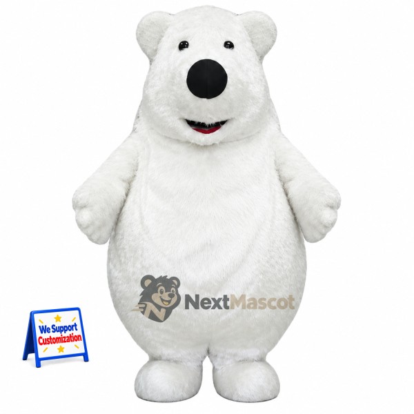 Bear Mascot Costume - White for Photo Events