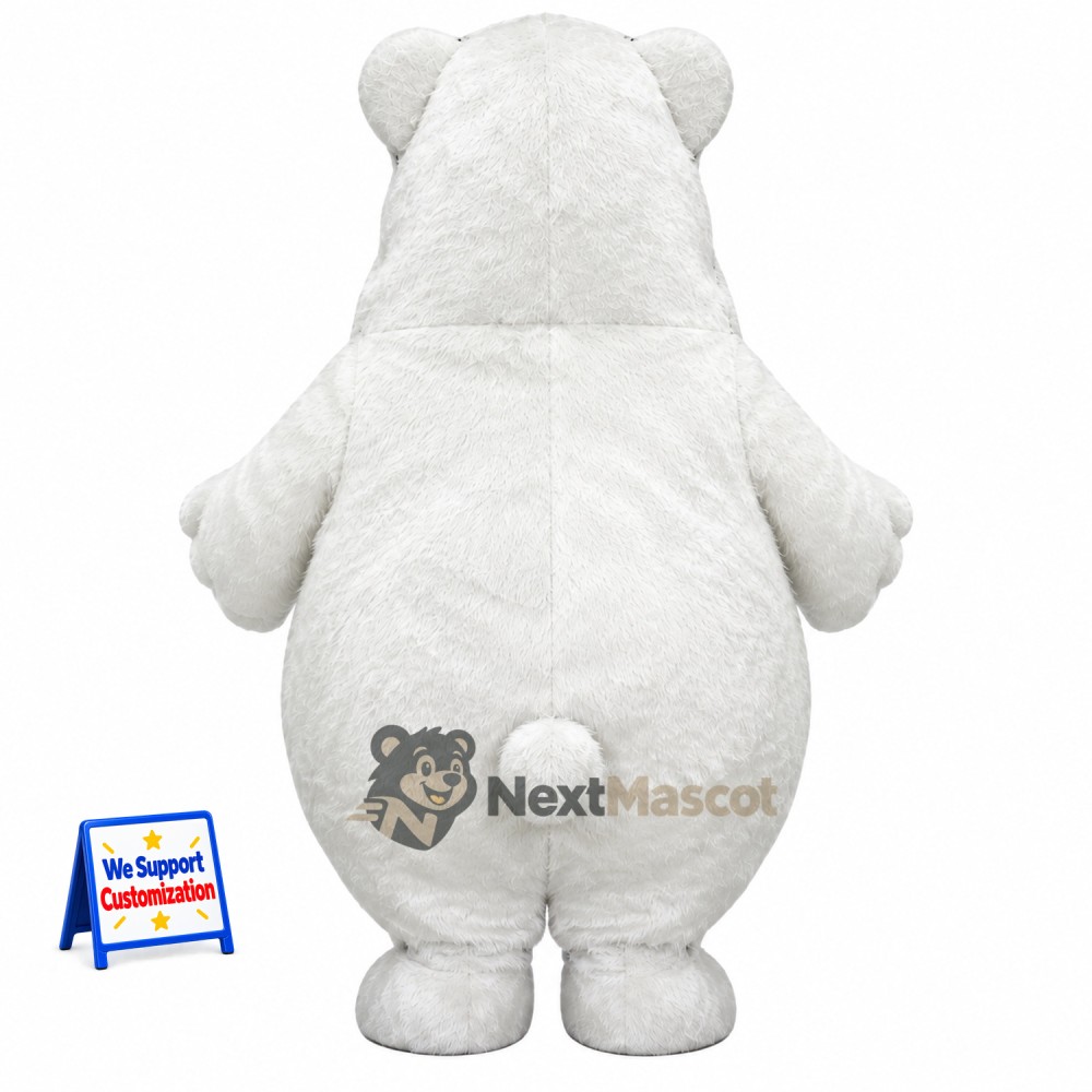 Bear Mascot Costume - White for Photo Events Bear Mascot Costume - White for Photo Events