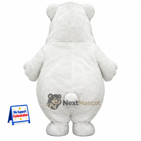 Bear Mascot Costume - White for Photo Events Bear Mascot Costume - White for Photo Events