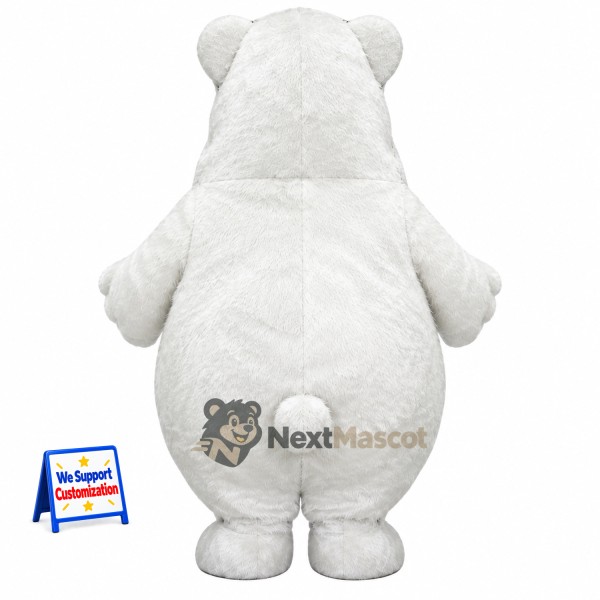 Bear Mascot Costume - White for Photo Events Bear Mascot Costume - White for Photo Events