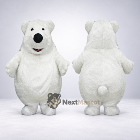 Bear Mascot Costume - White for Photo Events Bear Mascot Costume - White for Photo Events