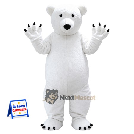 Polar Bear Mascot Costume for Photo Events Polar Bear Mascot Costume for Photo Events