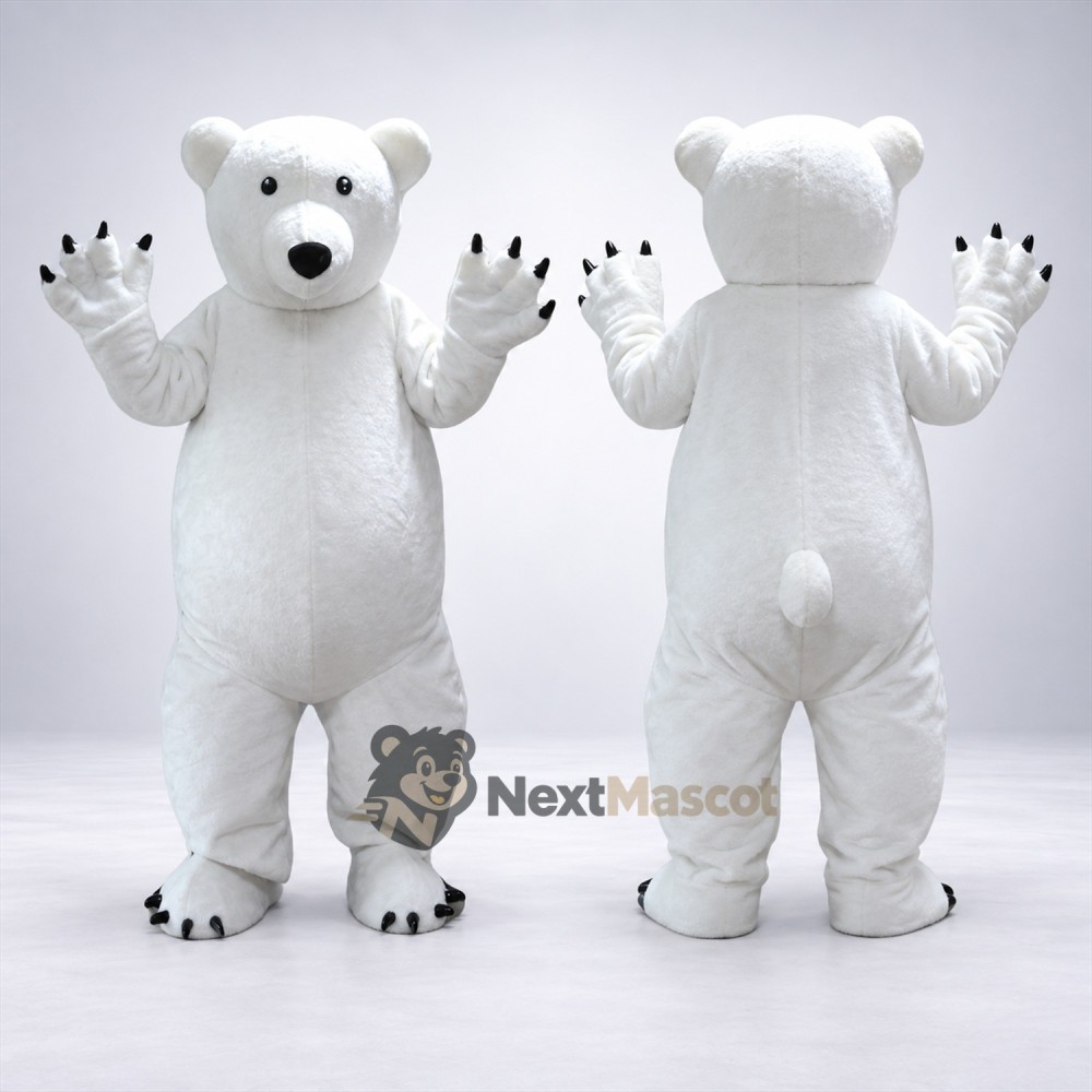 Polar Bear Mascot Costume for Photo Events Polar Bear Mascot Costume for Photo Events