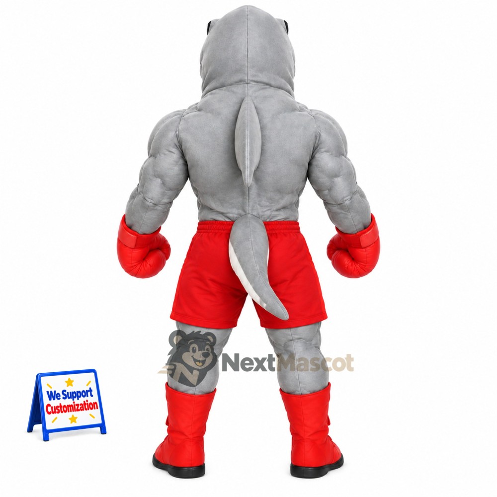 Shark Mascot Costume - Boxing Style Shark Mascot Costume - Boxing Style