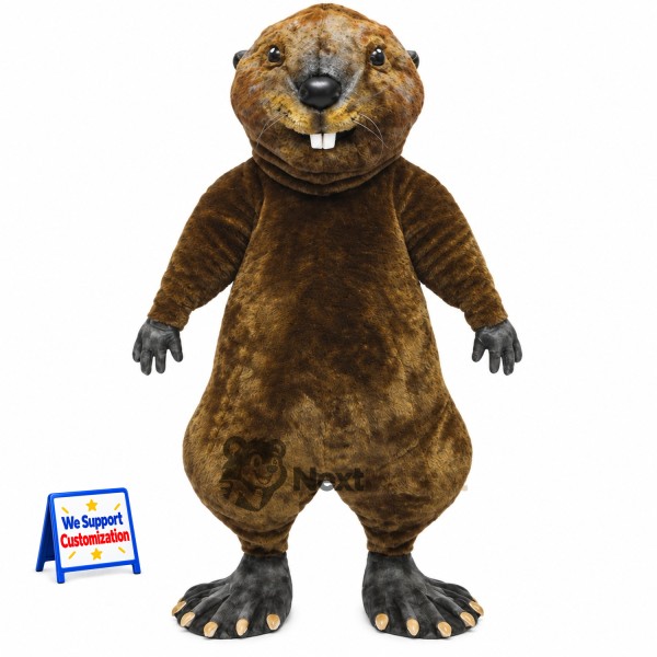 Beaver Mascot Costume - Brown