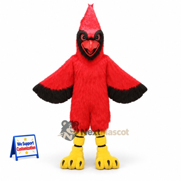 Cardinal Mascot Costume - Red for Pep Rallies