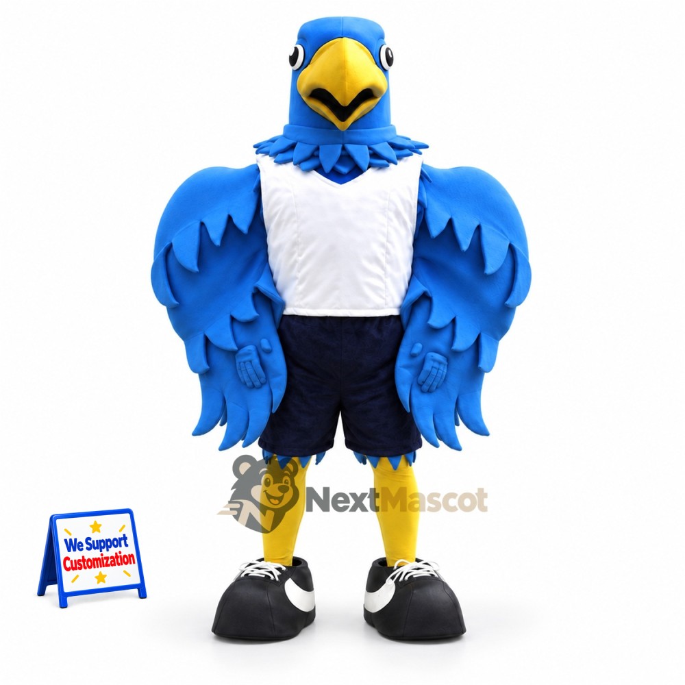 Eagle Mascot Costume - Blue for Team Events Eagle Mascot Costume - Blue for Team Events