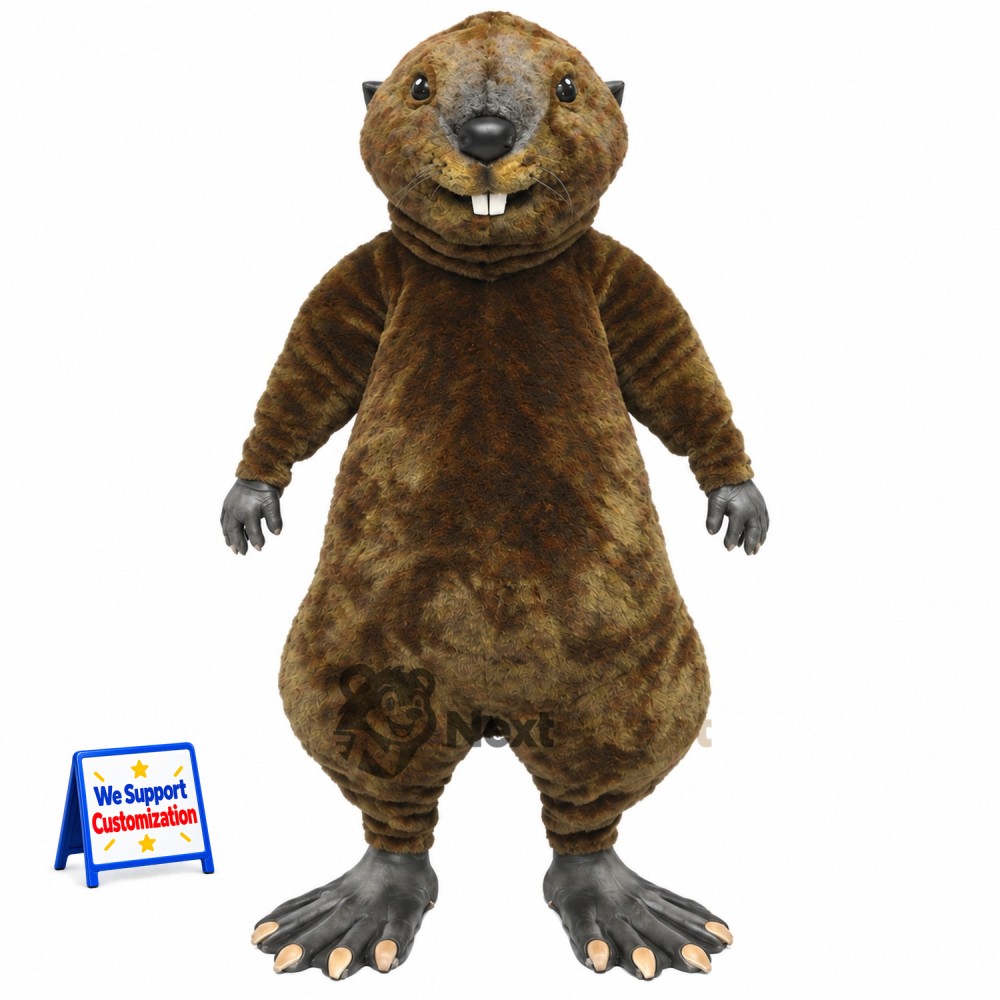 Beaver Mascot Costume - Brown for Parades Beaver Mascot Costume - Brown for Parades