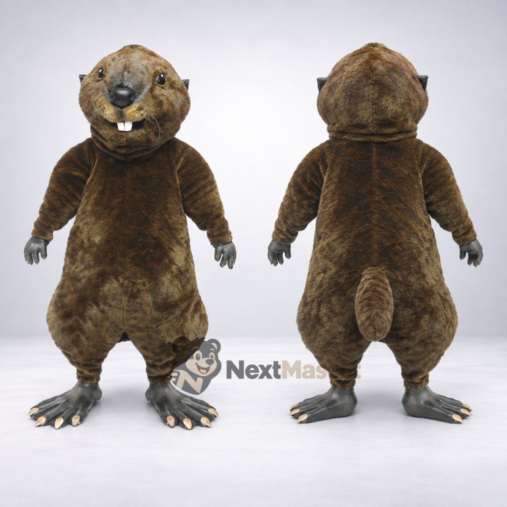 Beaver Mascot Costume - Brown for Parades Beaver Mascot Costume - Brown for Parades