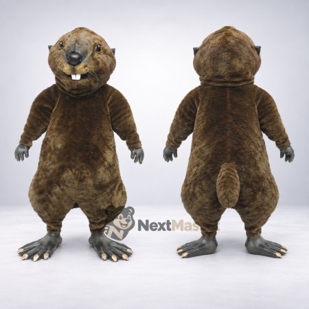 Beaver Mascot Costume - Brown for Parades Beaver Mascot Costume - Brown for Parades