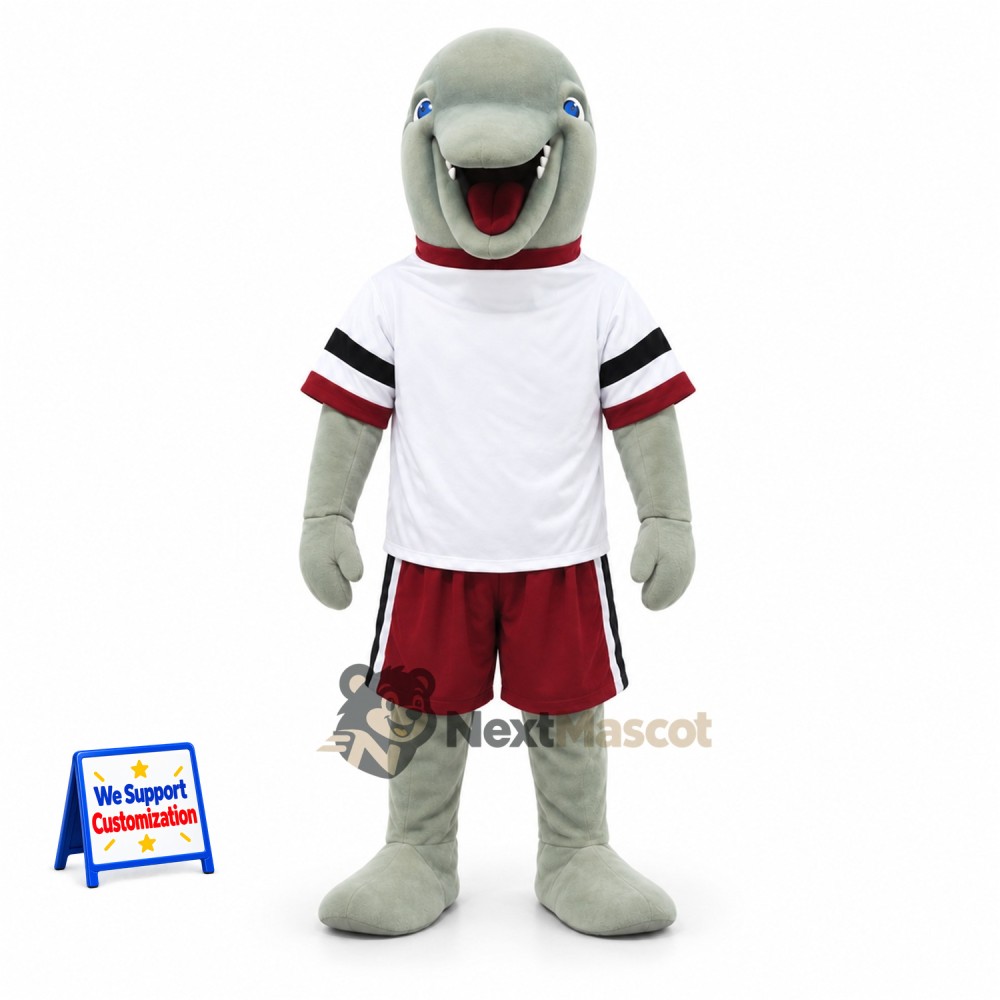 Shark Mascot Costume - White Shirt Shark Mascot Costume - White Shirt