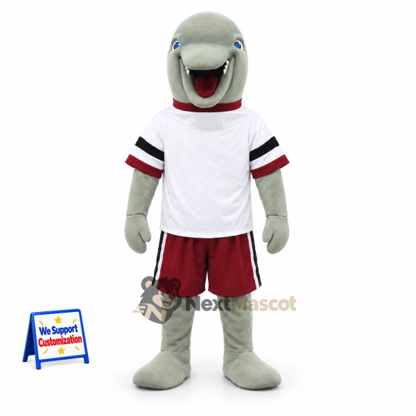 Shark Mascot Costume - White Shirt