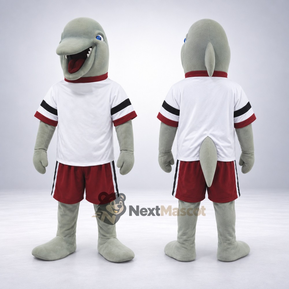 Shark Mascot Costume - White Shirt Shark Mascot Costume - White Shirt